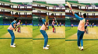 டு பிளெஸ்ஸியைப் போலவே பேட்டிங் செய்த சிராஜ்..! வைரலாகும் விடியோ!