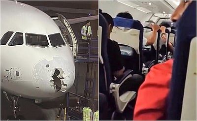 பாகிஸ்தான் நிராகரிப்பால் ஆலங்கட்டி மழையில் சேதமடைந்த விமானம்: திடுக்கிடும் தகவல்!