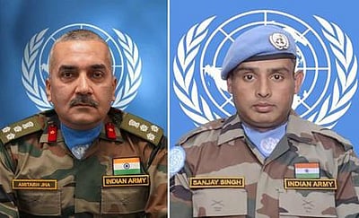 அமைதிப் படையில் உயிரிழப்பு:
அமிதாப் ஜா, சஞ்சய் சிங்குக்கு ஐ.நா. பதக்கம்