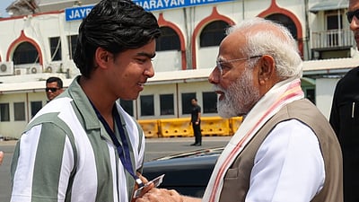 பிரதமர் மோடியைச் சந்தித்து வாழ்த்து பெற்ற சூர்யவன்ஷி!