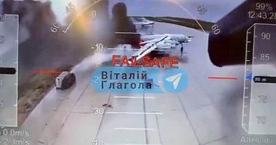 விமான தளங்கள் மீது உக்ரைன் ட்ரோன் தாக்குதல்: 40 ரஷிய விமானங்கள் வீழ்ந்தன!