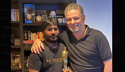 மகாராஜா இயக்குநரை நேரில் அழைத்துப் பாராட்டிய ஆஸ்கர் திரைக்கதையாளர்!