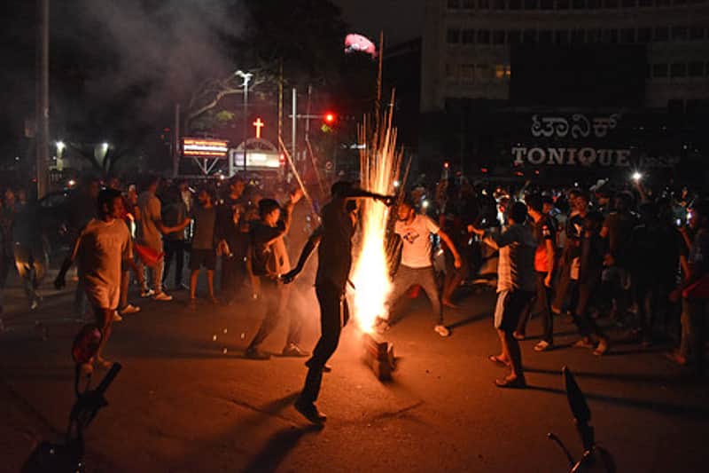 <P>03/06/25/ Karnataka/ Bengaluru/ Bengulureans celebrates the victory of RCB IPL 2025 in Bengaluru. Express/ Allen Egenuse J</P>