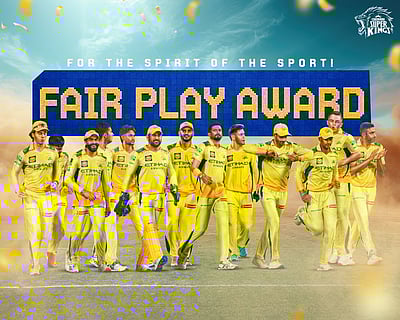 7-வது முறையாக ஃபேர் பிளே விருது வென்ற சிஎஸ்கே!