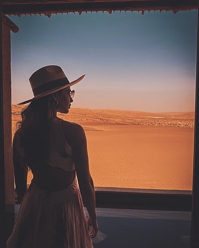 பாலைவனத்தில் ஆலங்கட்டி மழை... சமந்தா!