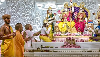 அயோத்தி: ராம தர்பார் உள்பட 8 சன்னதிகளில் பிராணப் பிரதிஷ்டை!