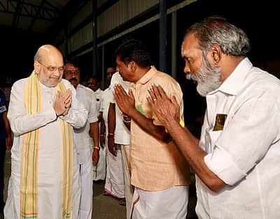 மீனாட்சியம்மன் கோயிலில் அமித் ஷா சுவாமி தரிசனம்!
