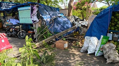 தஞ்சாவூரில் பயன்பாட்டில் இல்லாத மின்கம்பம் விழுந்து முதியவர் பலி