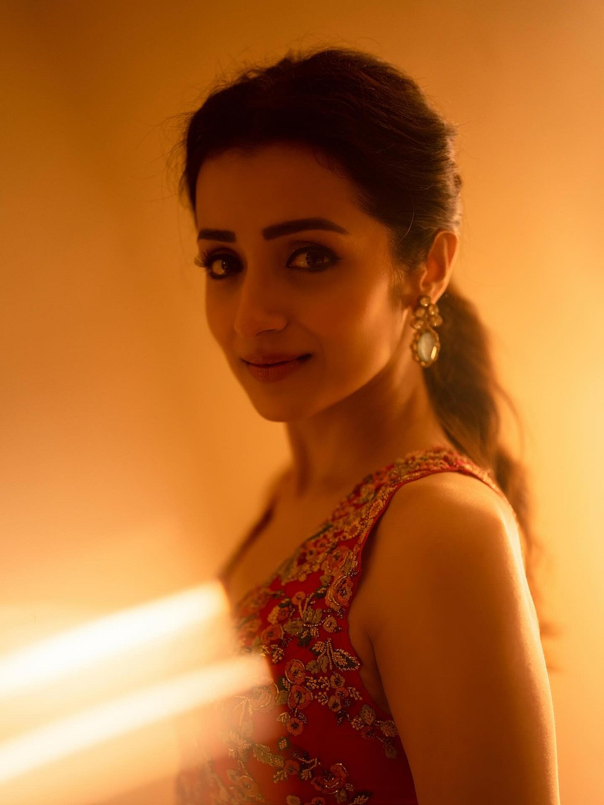 மின்னும் சிலை... த்ரிஷா!