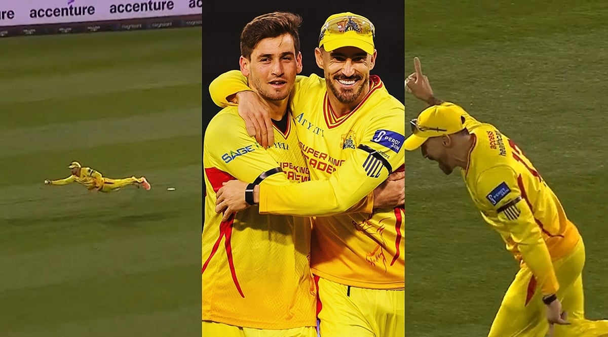 40 வயதிலும் பந்தைப் பாய்ந்து பிடித்த டு பிளெஸ்ஸி: டிஎஸ்கே த்ரில் வெற்றி!