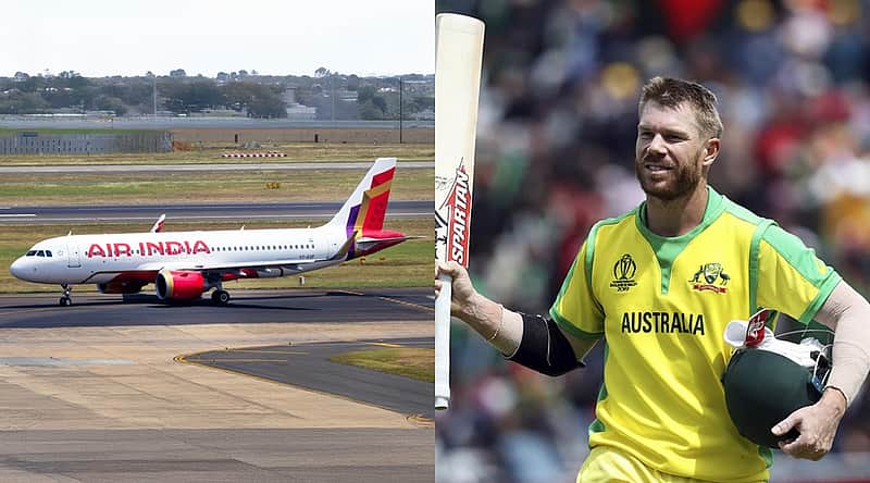 Air India Flight, david Warner