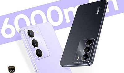 ரியல்மீயில் ரூ.10 ஆயிரத்துக்குக் கீழ் அதீத பேட்டரி திறனுடன் ஸ்மார்ட்போன்!