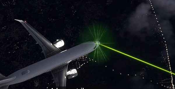 Laser on flight