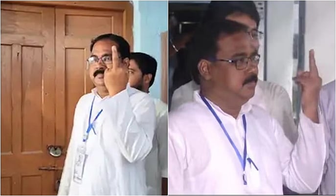 இடைத்தேர்தல்: நடுவிரலில் மை வைத்து அவமதித்தாக பாஜக வேட்பாளர் குற்றச்சாட்டு! 