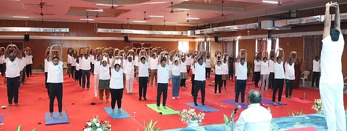தூத்துக்குடி வ.உ.சி. துறைமுகத்தில் யோகா தினம்