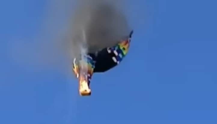 பிரேசிலில் ஹாட் ஏர் பலூன் நடுவானில் தீப்பிடித்ததில் 8 பேர் பலி  