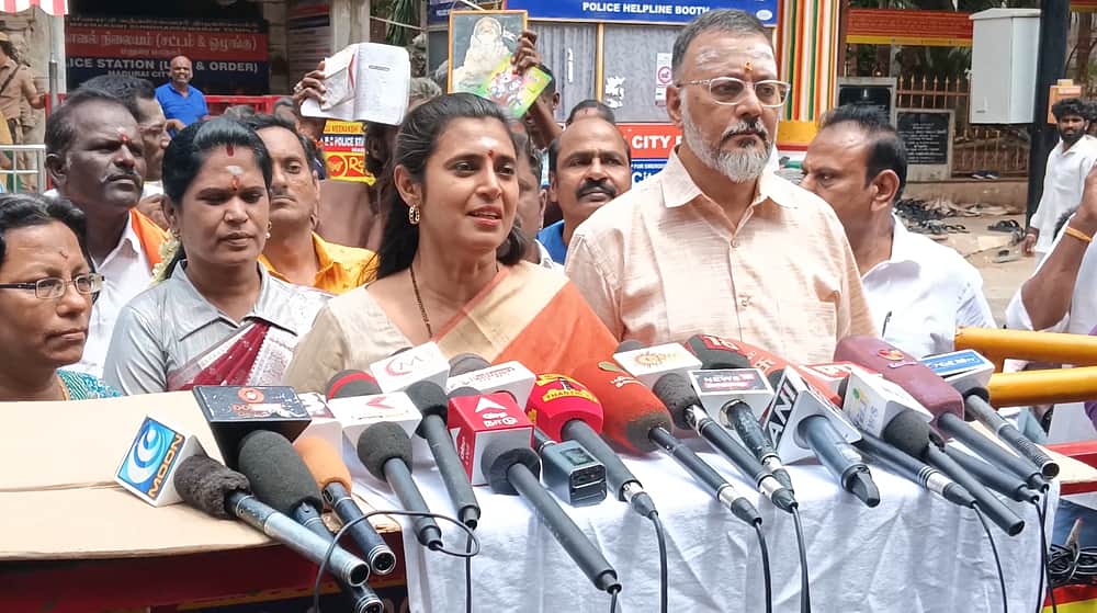 முருகன் பக்தர்கள் மாநாடு ஆன்மீகம் சார்ந்தது, அரசியல் அல்ல:  நடிகை கஸ்தூரி