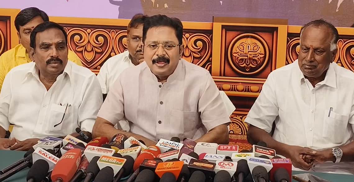 முருகர் மாநாட்டில் பெரியார், அண்ணா காட்சிகளைத் தவிர்த்திருக்க வேண்டும்! - டிடிவி தினகரன்