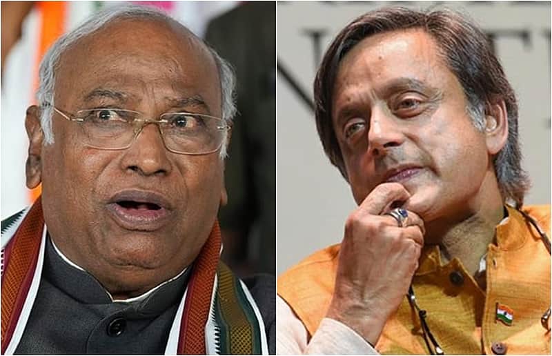 Shashi Tharoor, Kharge