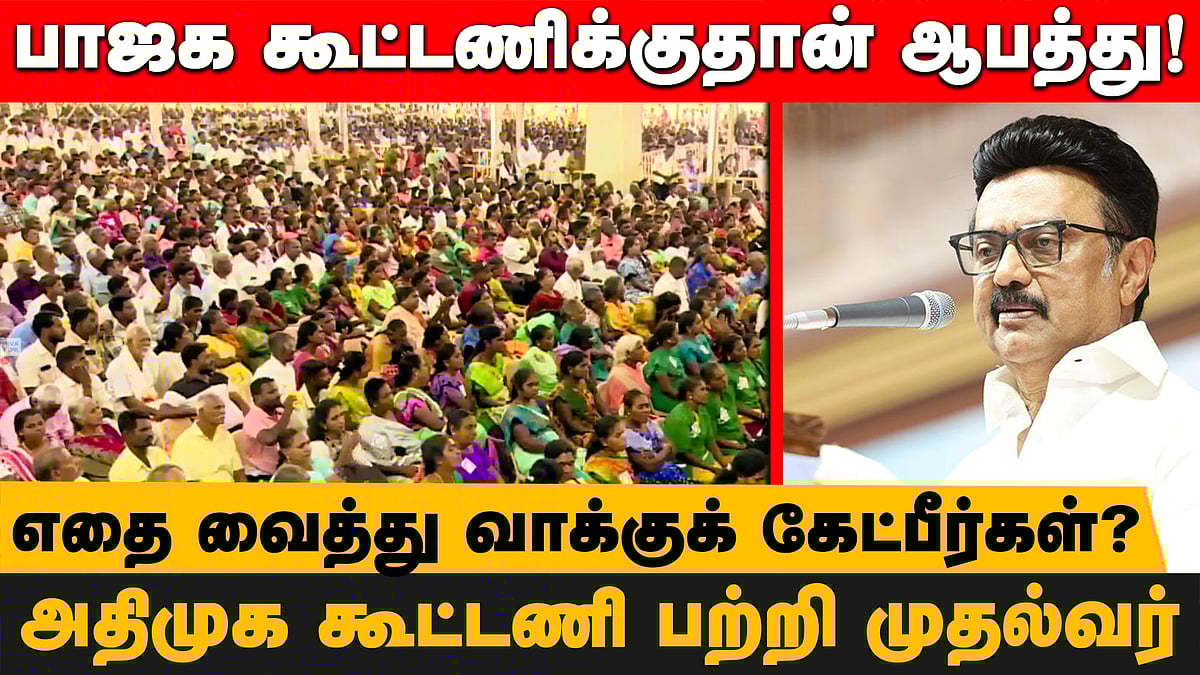 பாஜக கூட்டணிக்குதான் ஆபத்து! எதை வைத்து வாக்குக் கேட்பீர்கள்? அதிமுக கூட்டணி பற்றி முதல்வர்