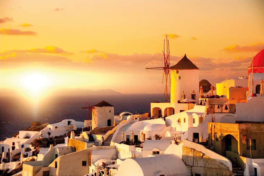 சான்டோரினி கிரேக்க தீவு