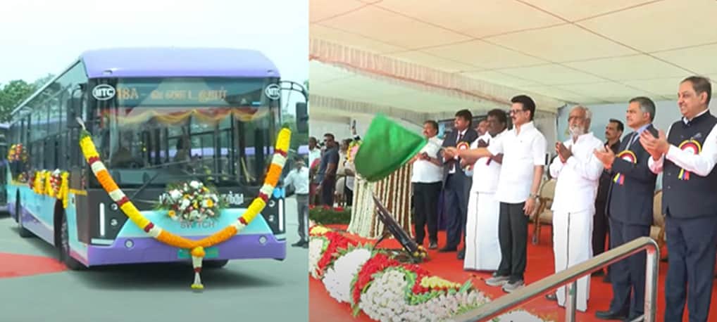 சென்னையில் மின்சாரப் பேருந்து சேவையை தொடக்கிவைத்தார் முதல்வர்!