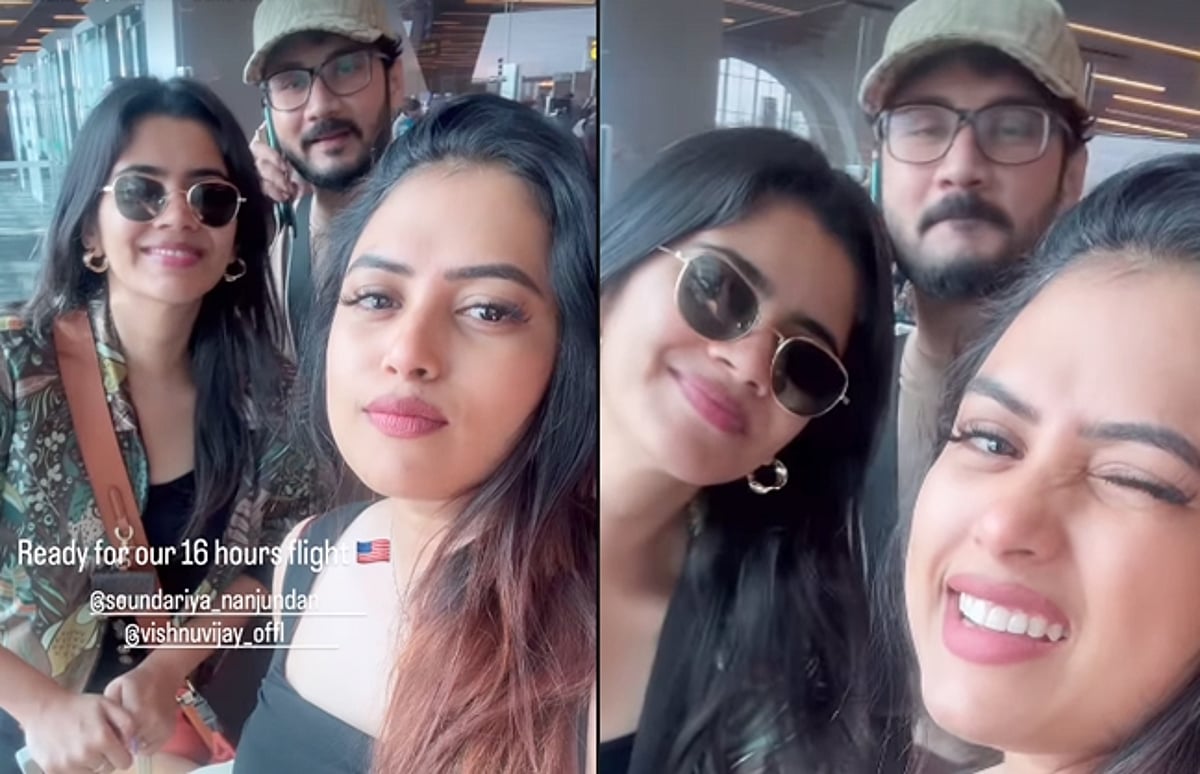 விமான நிலையத்தில் பிக் பாஸ் காதலர்களை சந்தித்த ஃபரீனா!