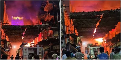 திருப்பதியில் தீ விபத்து: பல லட்சம் மதிப்பிலான பொருள்கள் எரிந்து நாசம்