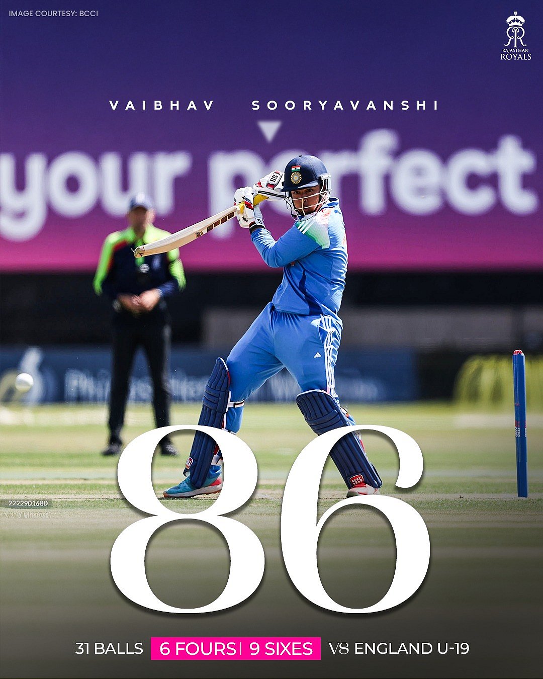 பவுண்டரி அடிக்கும் சூர்யவன்ஷி