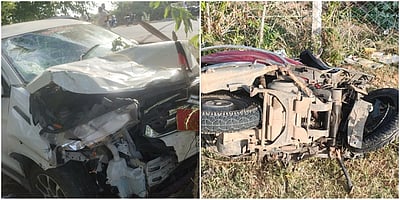 சாலை விபத்தில் ஒரே குடும்பத்தைச் சோ்ந்த 3 பேர் பலி