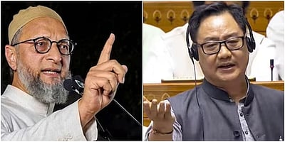 சிறுபான்மையினா் உரிமைகள்: ஒவைசி-கிரண் ரிஜிஜு கருத்து மோதல்