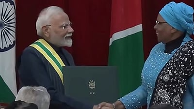 பிரதமர் மோடிக்கு நமீபியாவின் உயரிய விருது!