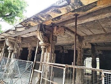 சிதலமடைந்த வேலூா் கோட்டை மண்டபம் சீரமைக்கப்படுமா?