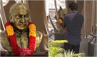 காமராஜர் சிலைக்கு விஜய் மாலை அணிவித்து மரியாதை! 