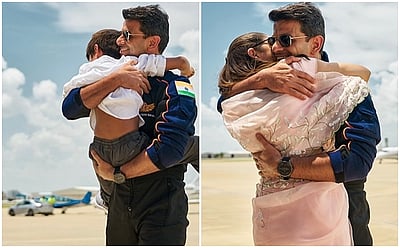 மனைவி, மகனைக் கட்டியணைத்து அன்பைப் பொழிந்த சுபான்ஷு சுக்லா!