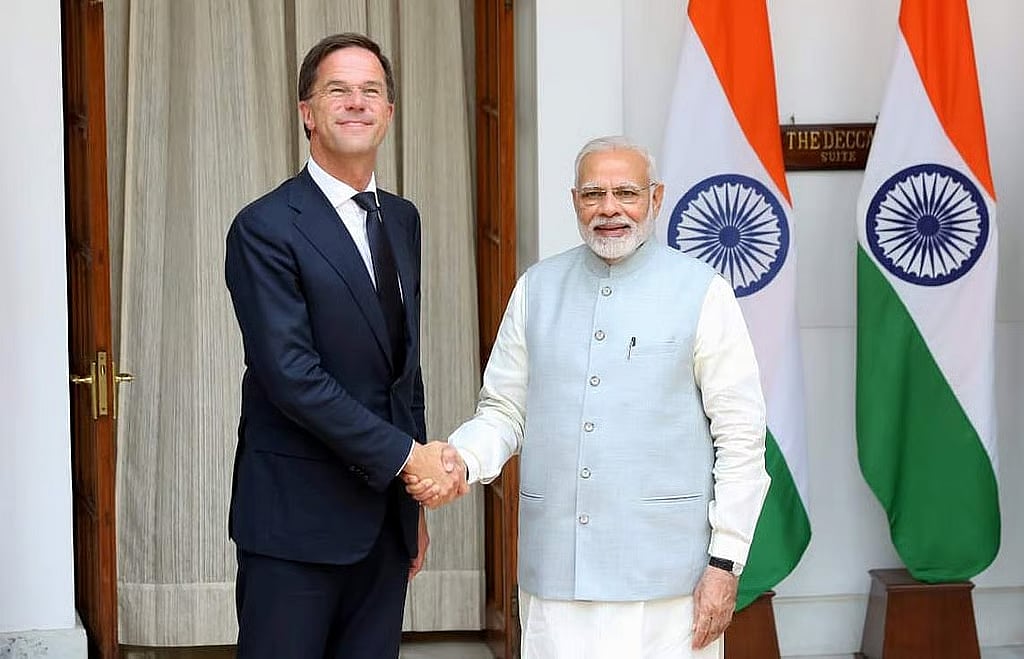 NATO Secretary General Mark Rutte with Prime Minister Modi.