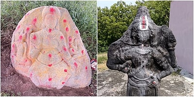 திண்டிவனம் அருகே 8-ஆம் நூற்றாண்டு சிற்பங்கள் கண்டெடுப்பு