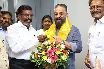 கமல்ஹாசனுடன் திருமாவளவன் சந்திப்பு!