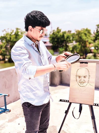 சூரிய ஒளி ஒவியம்!