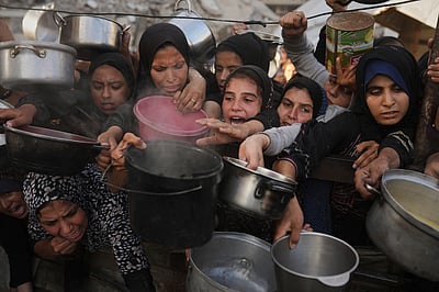 காஸாவில் கடந்த 3 நாள்களில் பசியால் 21 குழந்தைகள் மரணம்!