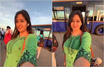 ஒரே நேரத்தில் நிலவும் சூரியனும்... சீரியல் நடிகை ஷோபனா பகிர்ந்த விடியோ! 