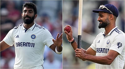 ஓவல் டெஸ்ட்: பும்ராவுக்குப் பதிலாக ஆகாஷ் தீப்! 