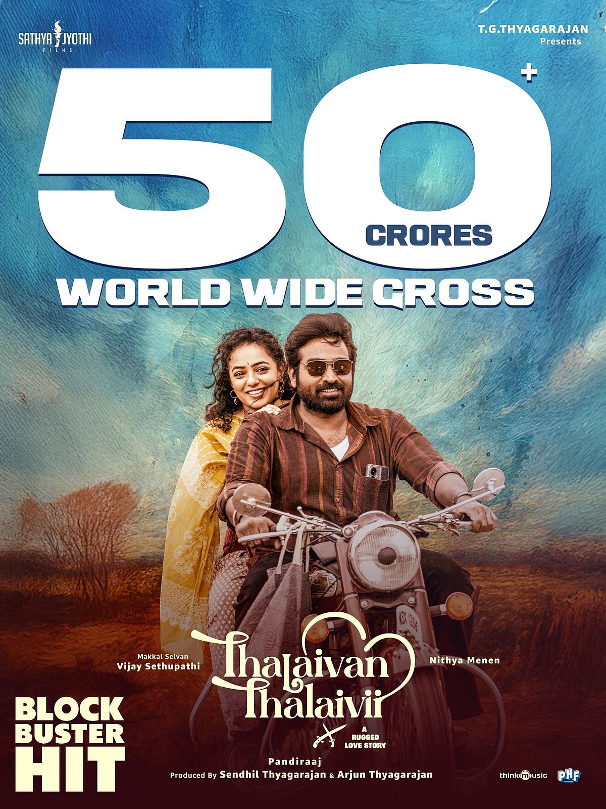 7 நாளில் ரூ.50 கோடி வசூலித்த தலைவன் தலைவி!