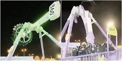 கேளிக்கை பூங்காவில் இரண்டாக உடைந்து விழுந்த ராட்டினம்: 23 பேர் காயம்