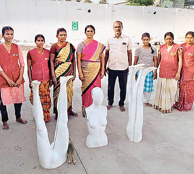 துணிக் கூழில் மாடல்  பொம்மைகள்
