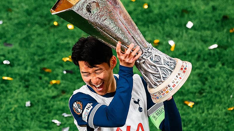 Son with the European Cup...