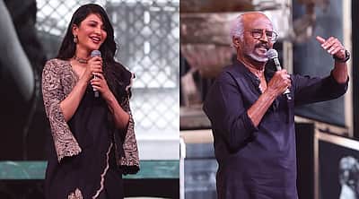 ஷ்ருதி ஹாசன் கிளாமரான நடிகை... ரஜினியின் சர்ச்சை பேச்சு! 