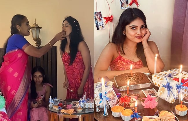 நண்பர்களைத் தவிர்த்து... குடும்பத்துடன் பிறந்தநாள் கொண்டாடிய நடிகை!