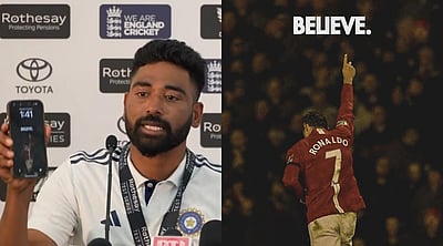 ரொனால்டோவின் நம்பிக்கை... வெற்றி ரகசியம் பகிர்ந்த சிராஜ்!