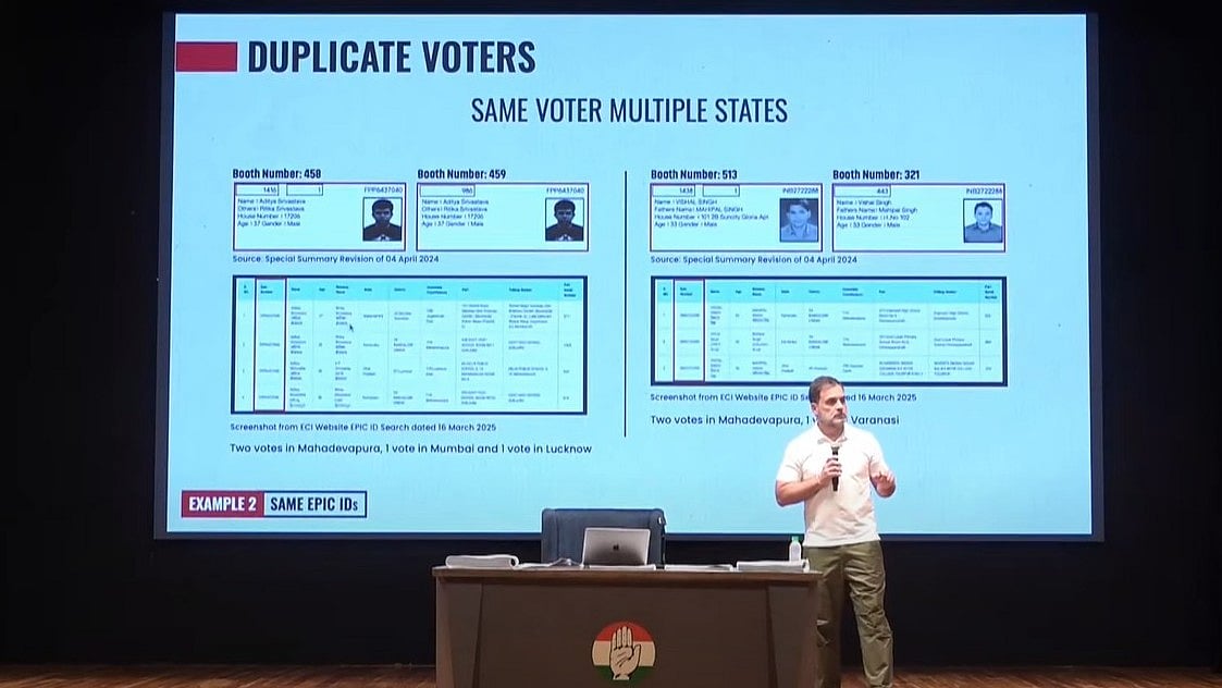 பல மாநிலங்களில் ஒரு வாக்காளரின் பெயர்